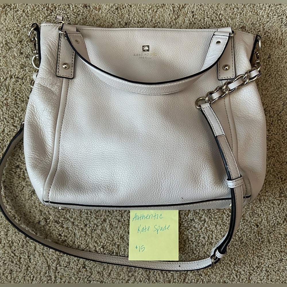 Kate Spade Light Gray Shoulder Bag
